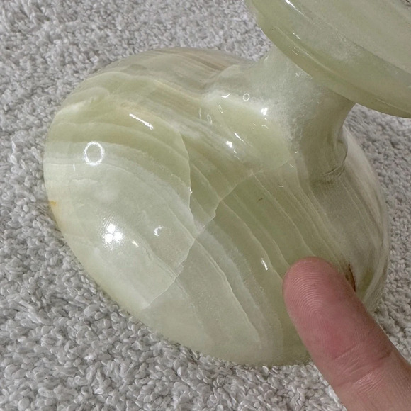 Vintage Yellow Onyx Candlestick Holders X2 - Picture 10 of 16